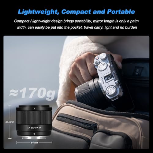 VILTROX Pro 27mm f/1.2 F1.2 XF Fuji for Fujifilm X Mount Lens,27mm APS-C X Lens for Fuji X-T5 X-H2S X-S20 X-T4 X-S10 X-T200 X-T30 II X-H1 X-T30 X-A7 X-Pro3 X-E4 X-T2 X-Pro2