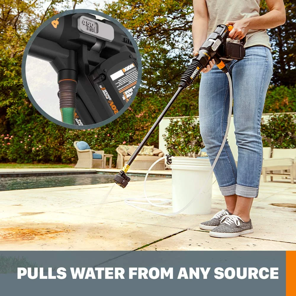 WORX 40V Power Share Hydroshot 2X20V Portable Power Cleaner (Batteries & Charger Included) - WG644