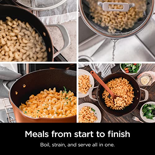 Ninja CW202GN Foodi NeverStick PossiblePot, Premium Set with 7-Quart Capacity Pot, Roasting Rack, Glass Lid & Integrated Spoon, Nonstick