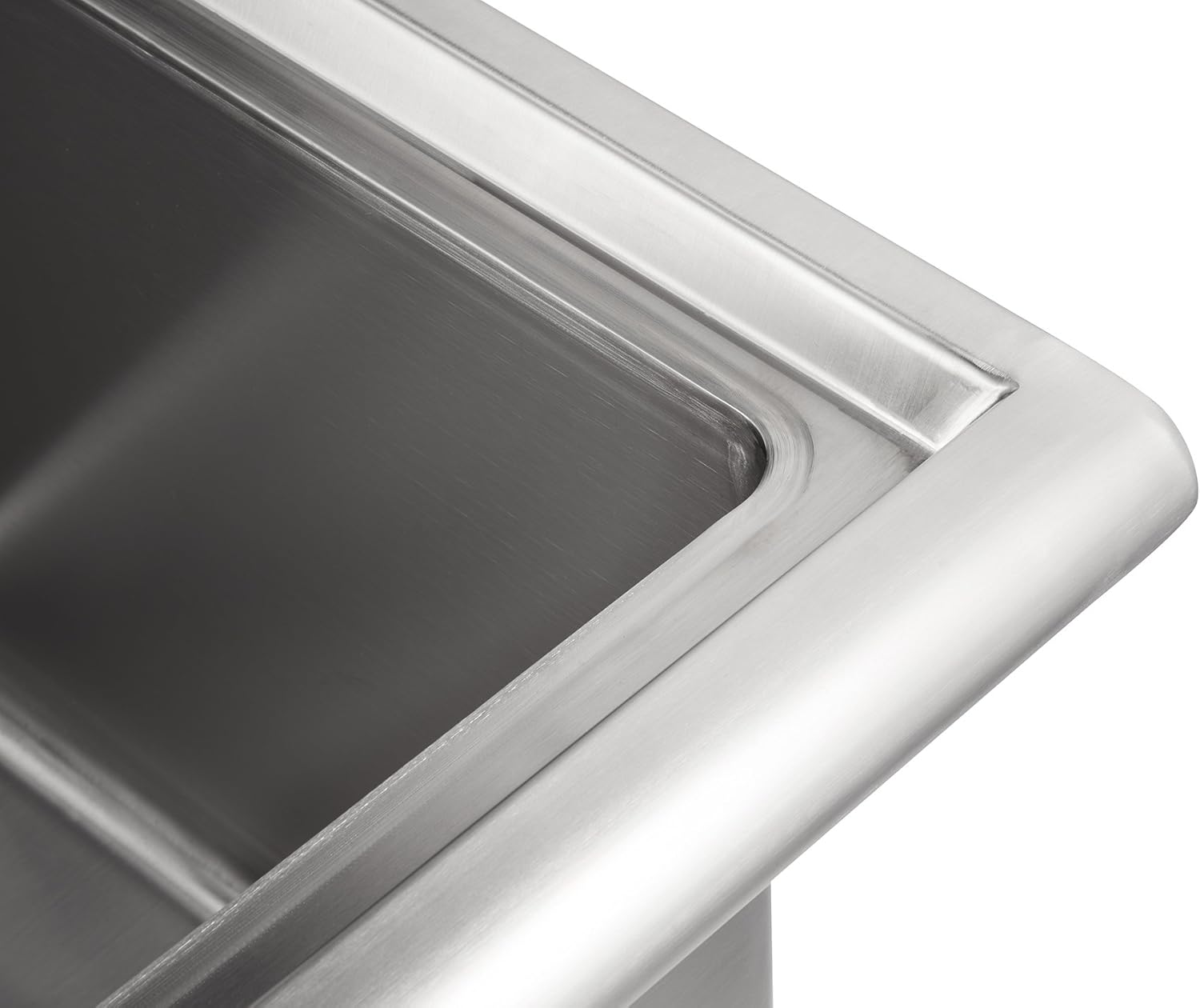 TRINITY EcoStorage Stainless Steel Freestanding Single Bowl Utility Sink for Garage, Laundry Room, and Restaurants, Includes Faucet, NSF Certified, 49.2-Inch by 21.5-Inch by 24-Inch, Chrome