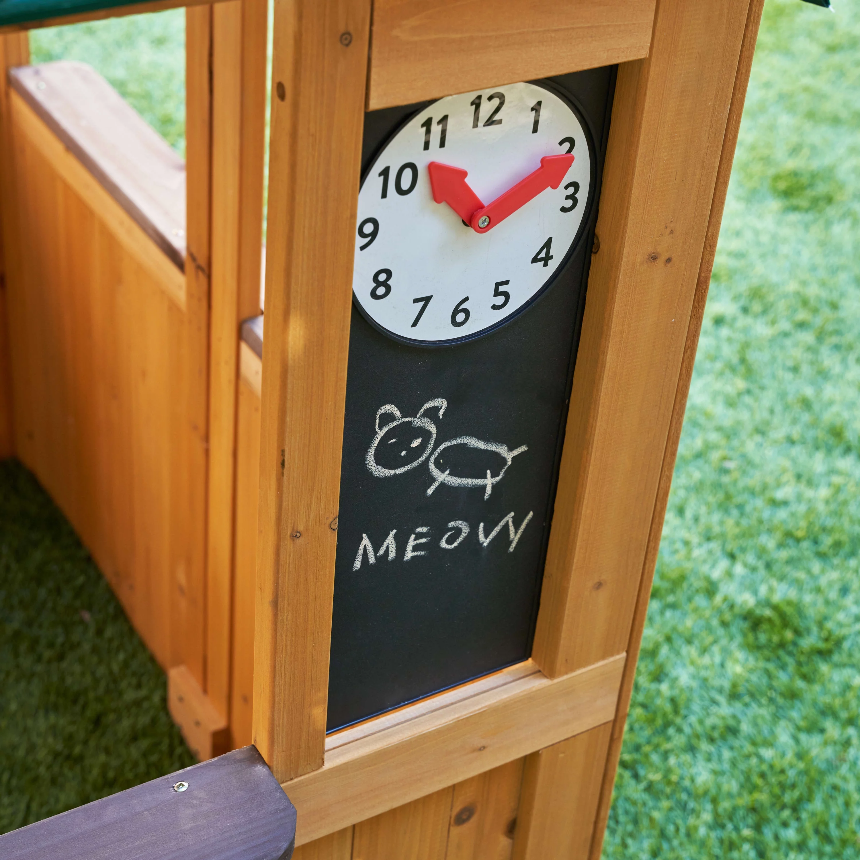 KidKraft Garden View Outdoor Wooden Playhouse with Ringing Doorbell