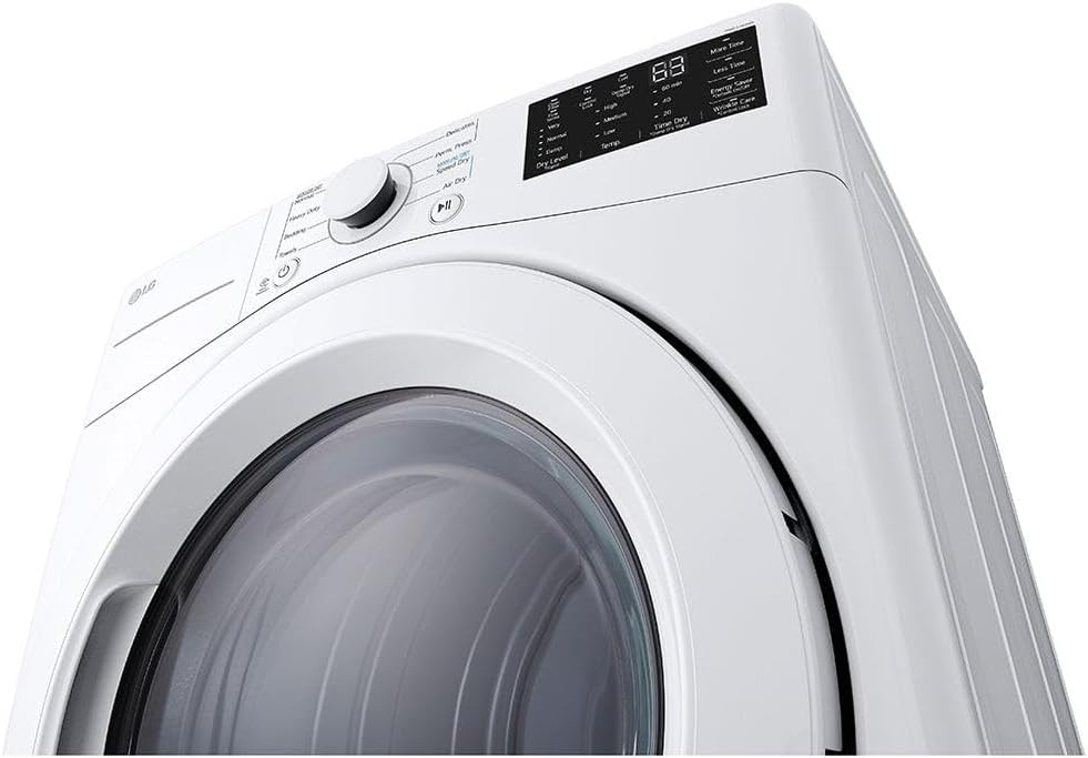 LG DLE3470W 7.4 Cu. Ft. White Ultra Large Capacity Front Load Dryer