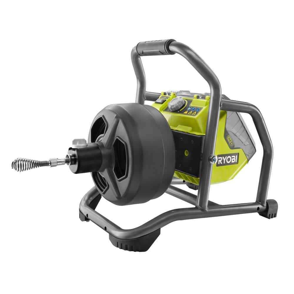 Ryobi ONE+ 18V Hybrid Drain Auger Kit with 50 ft. Cable, 2.0 Ah Battery, 18V Charger and Cutter Tips - Shop Hardware Tools Online Store