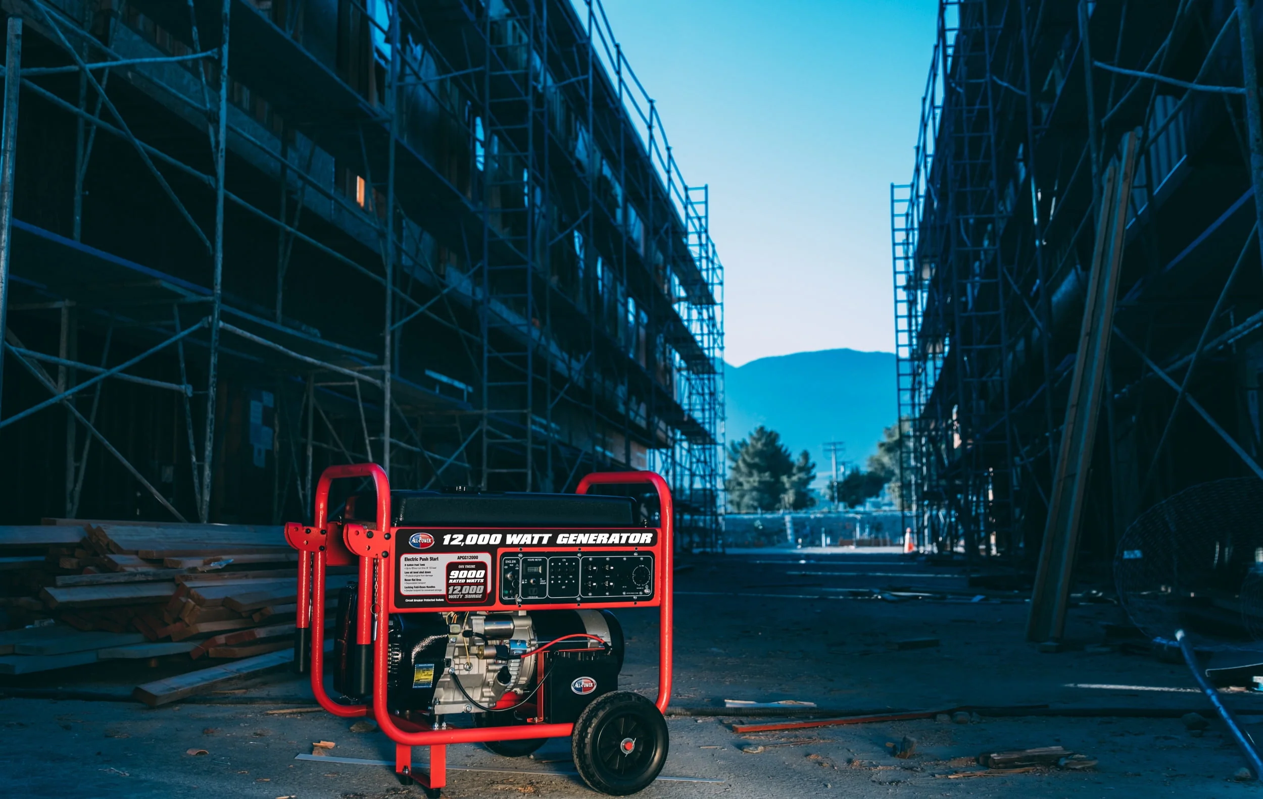 All Power 12000 Watt Portable Generator w/ Electric Start, Gas Powered, APGG12000