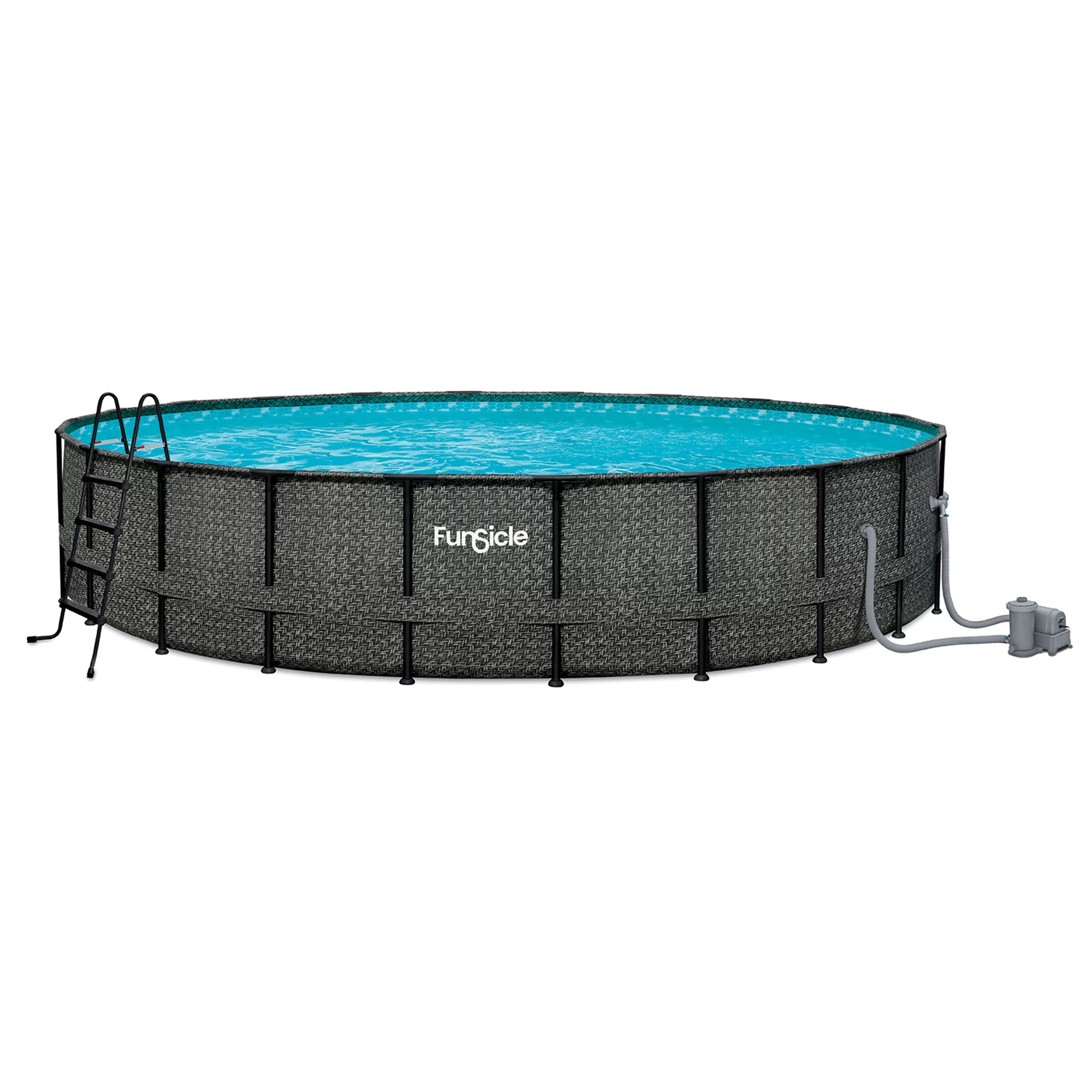 Funsicle 22' x 52 Oasis Round Outdoor Above Ground Swimming Pool