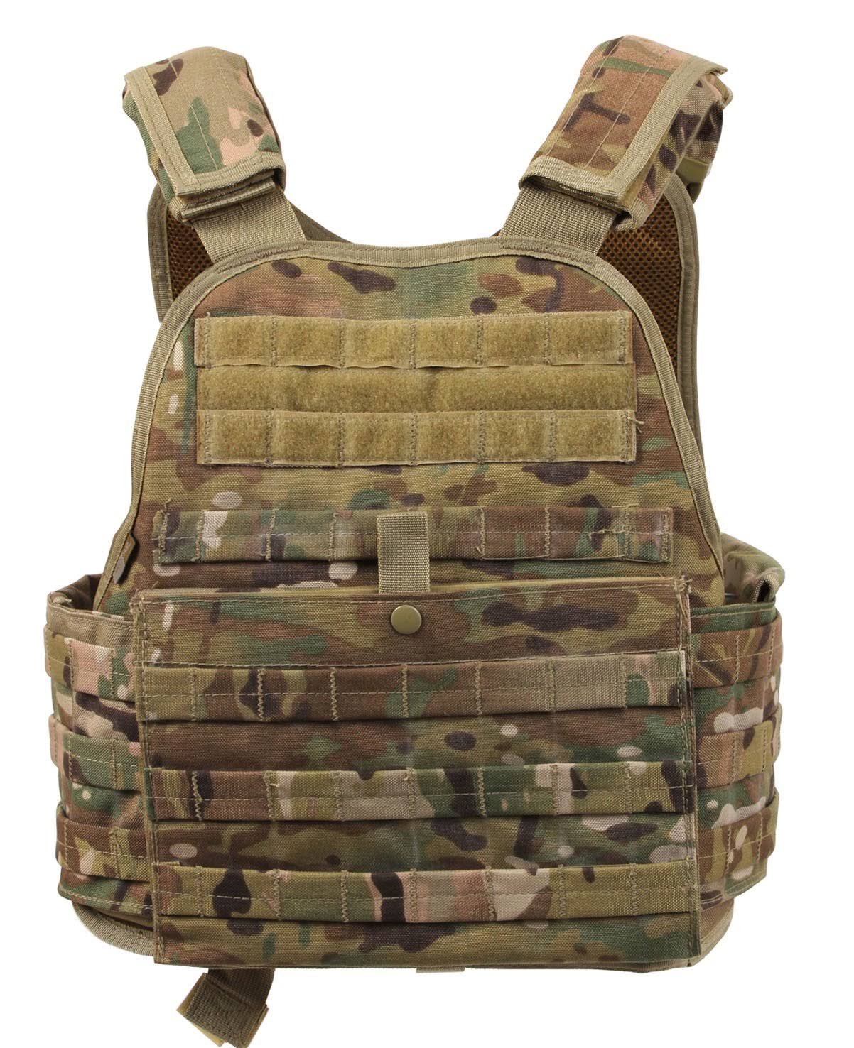 Rothco Molle Plate Carrier Vest - Black