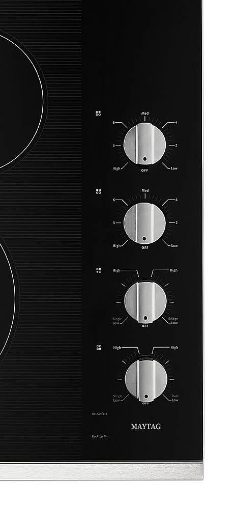 Maytag MEC8830HS 30-Inch Electric Cooktop with Reversible Grill and Griddle Stainless Steel