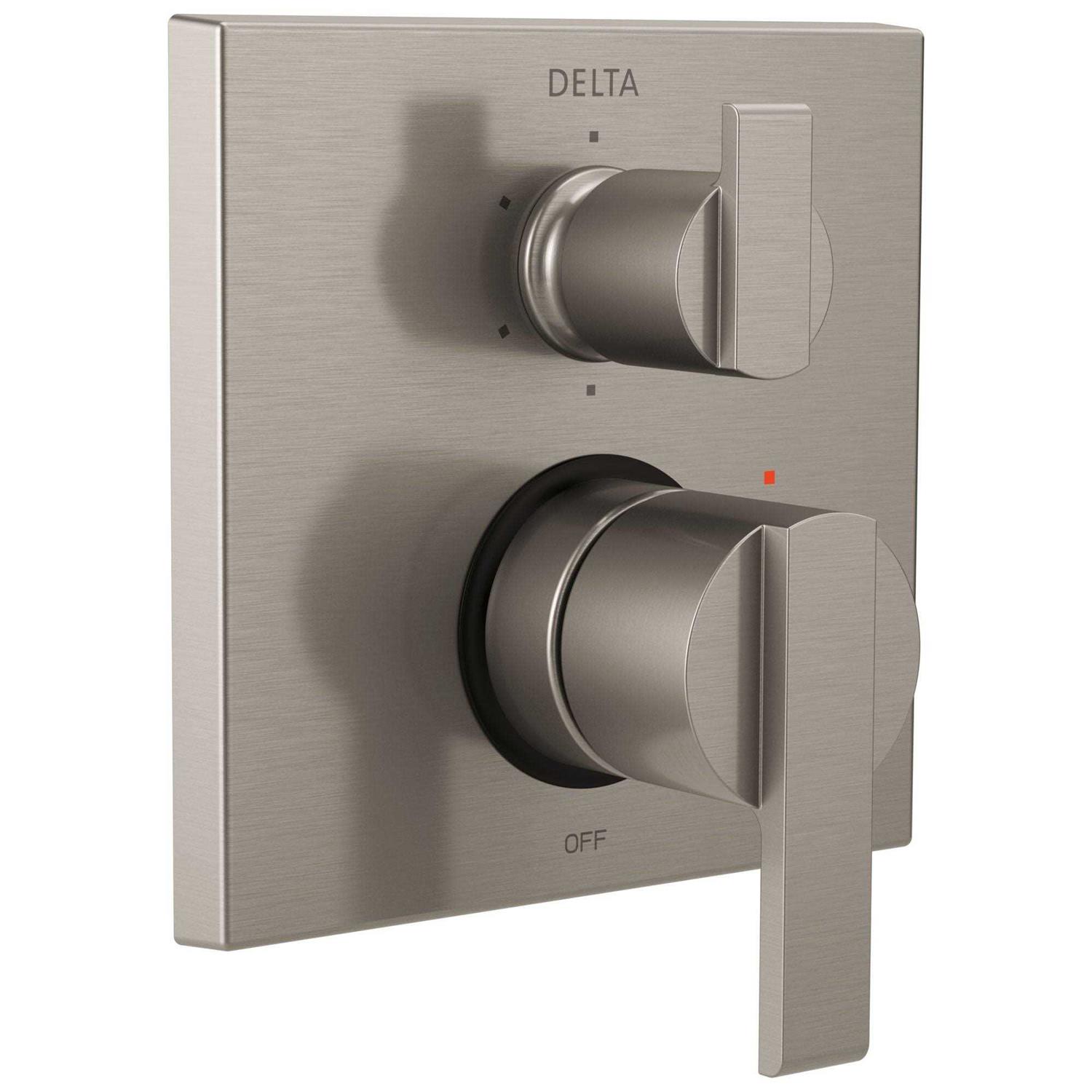 Delta Ara Angular Modern Monitor 14 Series Valve Trim with 6-Setting Integrated Diverter T24967 - Shop Hardware Tools Online Store