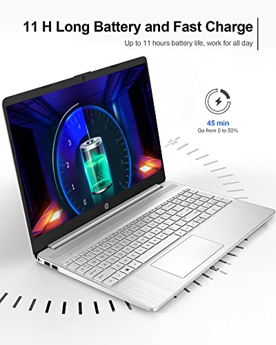 HP 2024 Newest 15.6" Touchscreen Business Laptop, Windows 11 Pro, 32GB RAM, 1TB SSD, Intel i3-1115G4 Processor, Long Battery Life, Fast Charge, Bluetooth, WiFi, HDMI, with Laptop Stand