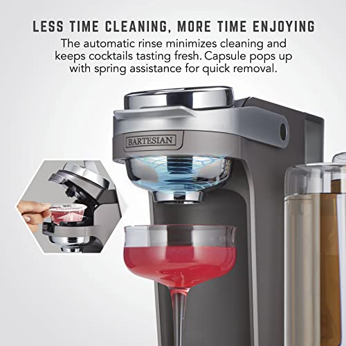 Bartesian Cocktail and Margarita Machine for The Home Bar with Push-Button Simplicity and an Easy to Clean Design