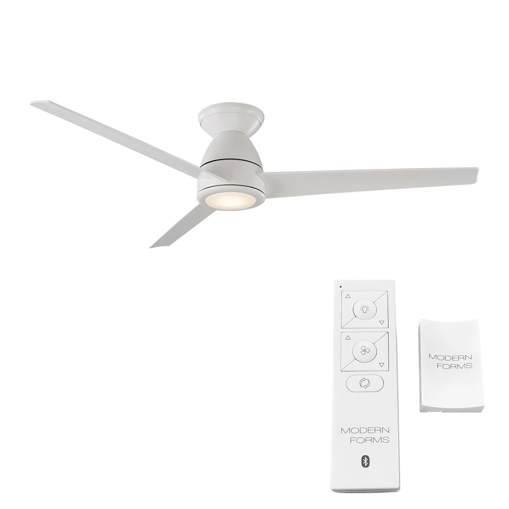 Modern Forms - FH-W2004-52L-MW Tip Top 52x22 Flush Mount Fan