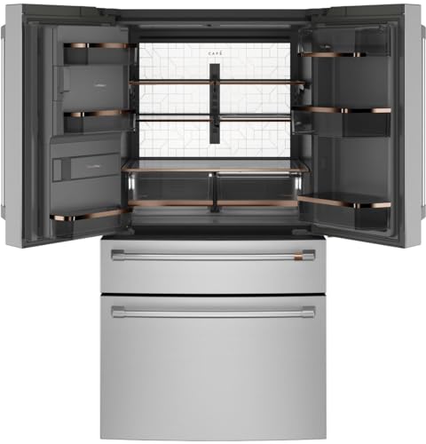 Cafe CVE28DN 36 Inch Wide 27.8 Cu. Ft. Energy Star Rated French Door Refrigerator with Convertible Drawer -