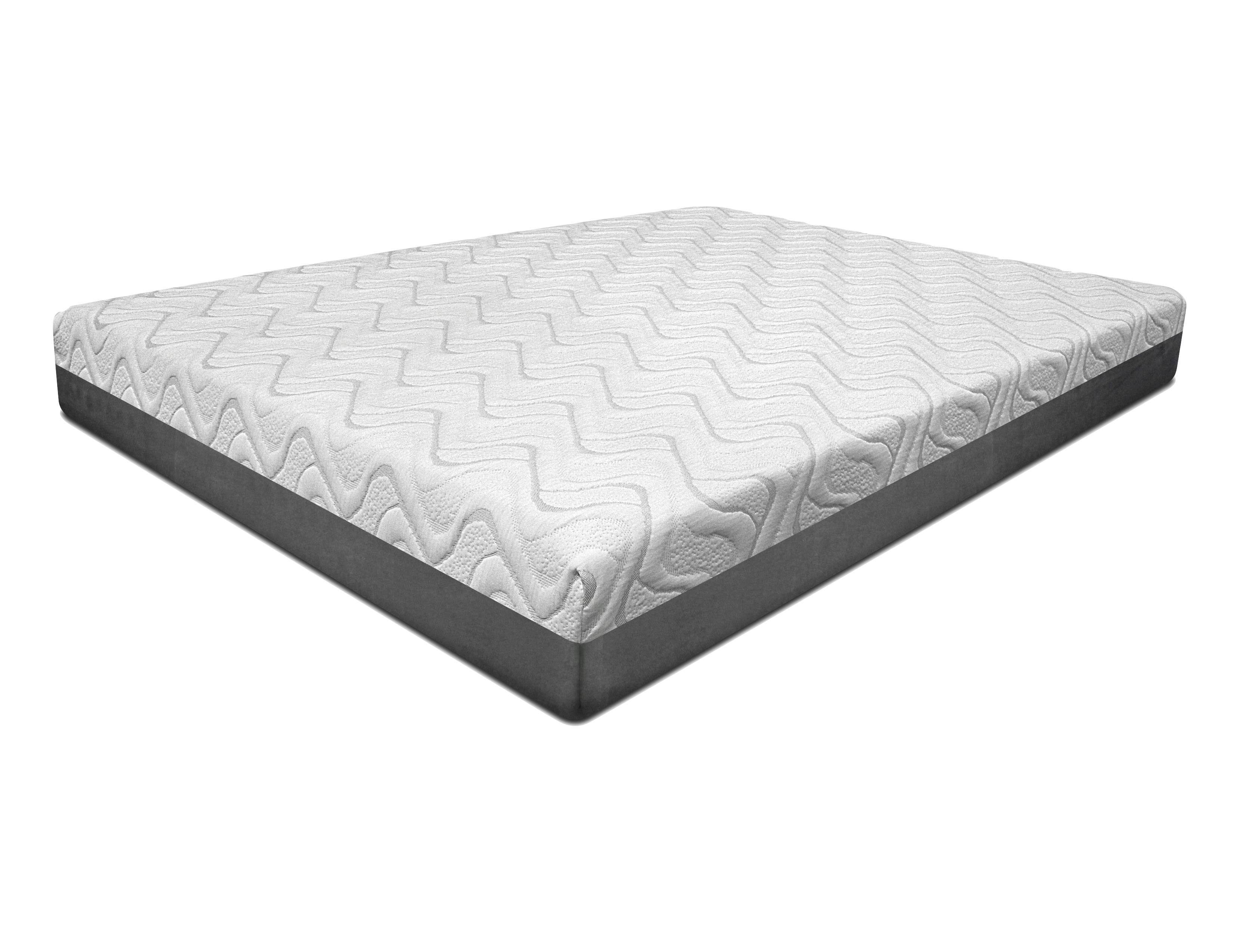 California King Mattress in Patterned Fabric - Foam Memory Foam Fabr