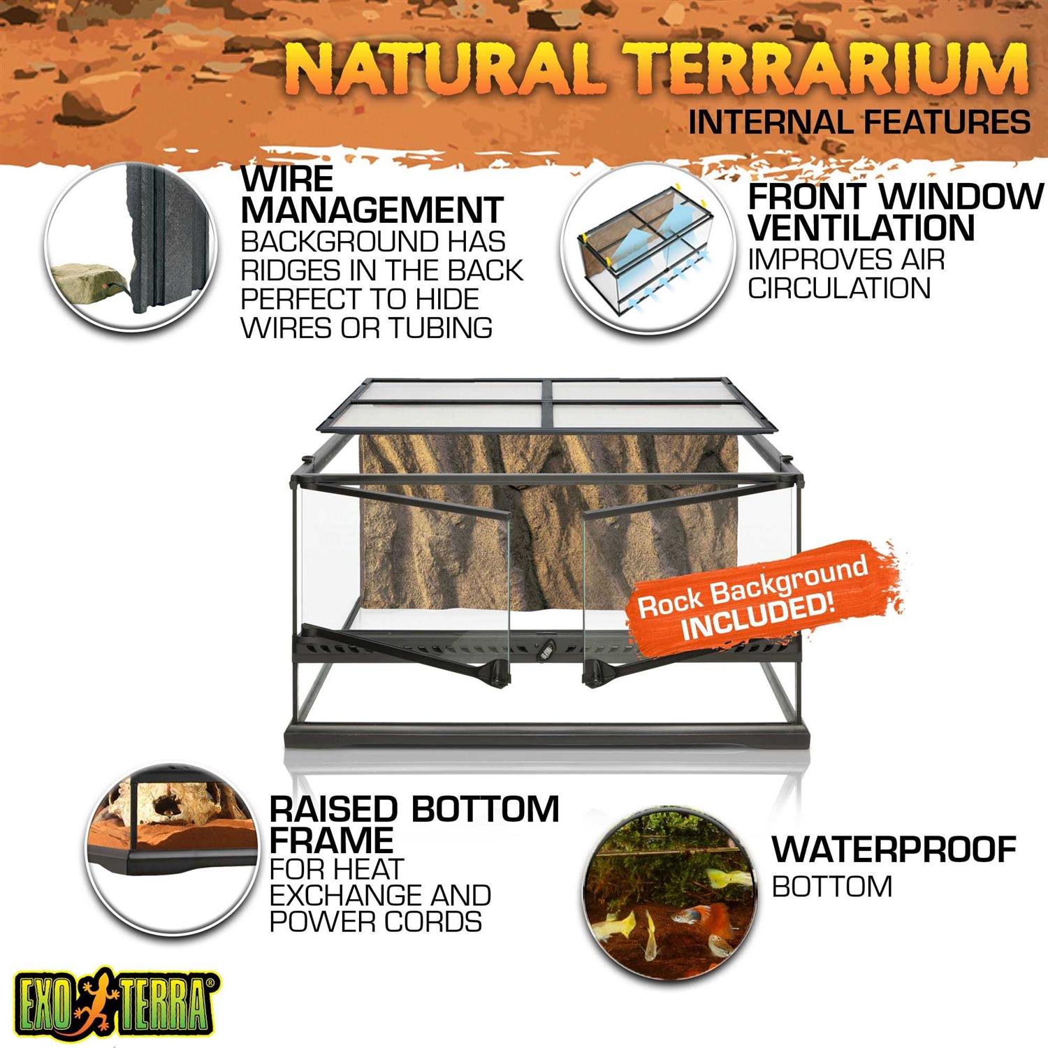 Exo Terra Glass Terrarium - Pet Supplies online store