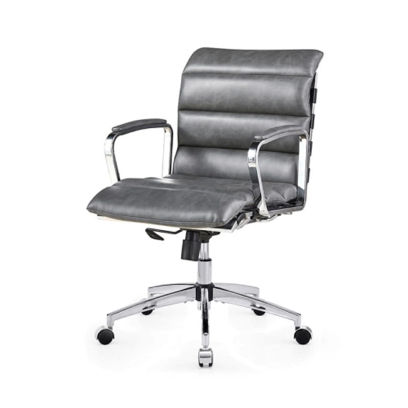 Durable Finish high back Antique Gray Metal office seat chair base