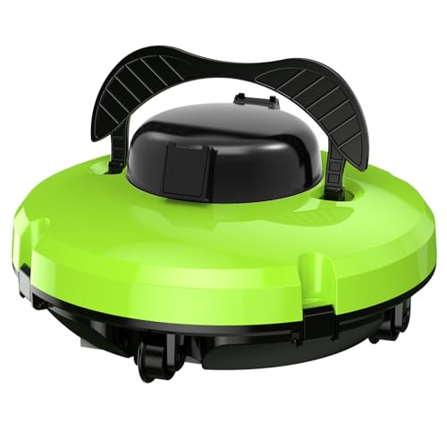 Robotic Pool Cleaner Automatic Pool Cleaners Cordless Pool Vacuum for above Ground Pools WHITE