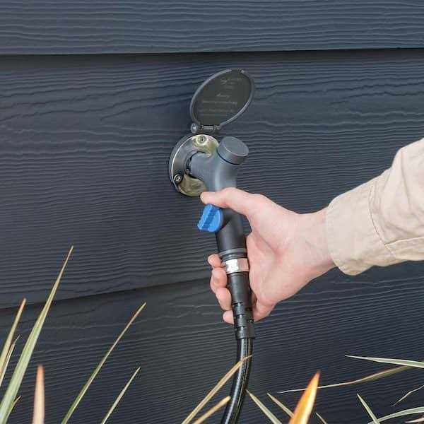 AQUOR 1/2 in. NPT Inlet and 3/4 in. Faucet Hose Connector House Hydrant V1+ Modern Outdoor Wall Faucet - Shop Hardware Tools Online Store