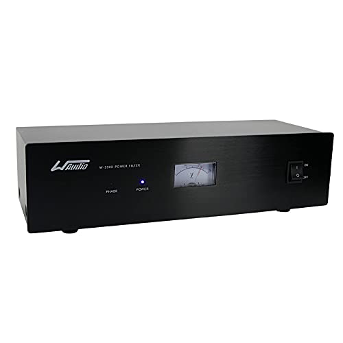 WAudio AC Noise Power Conditioner - Mains Purifier Audio Video Noise Filter Surge Protector with US Standard Sockets