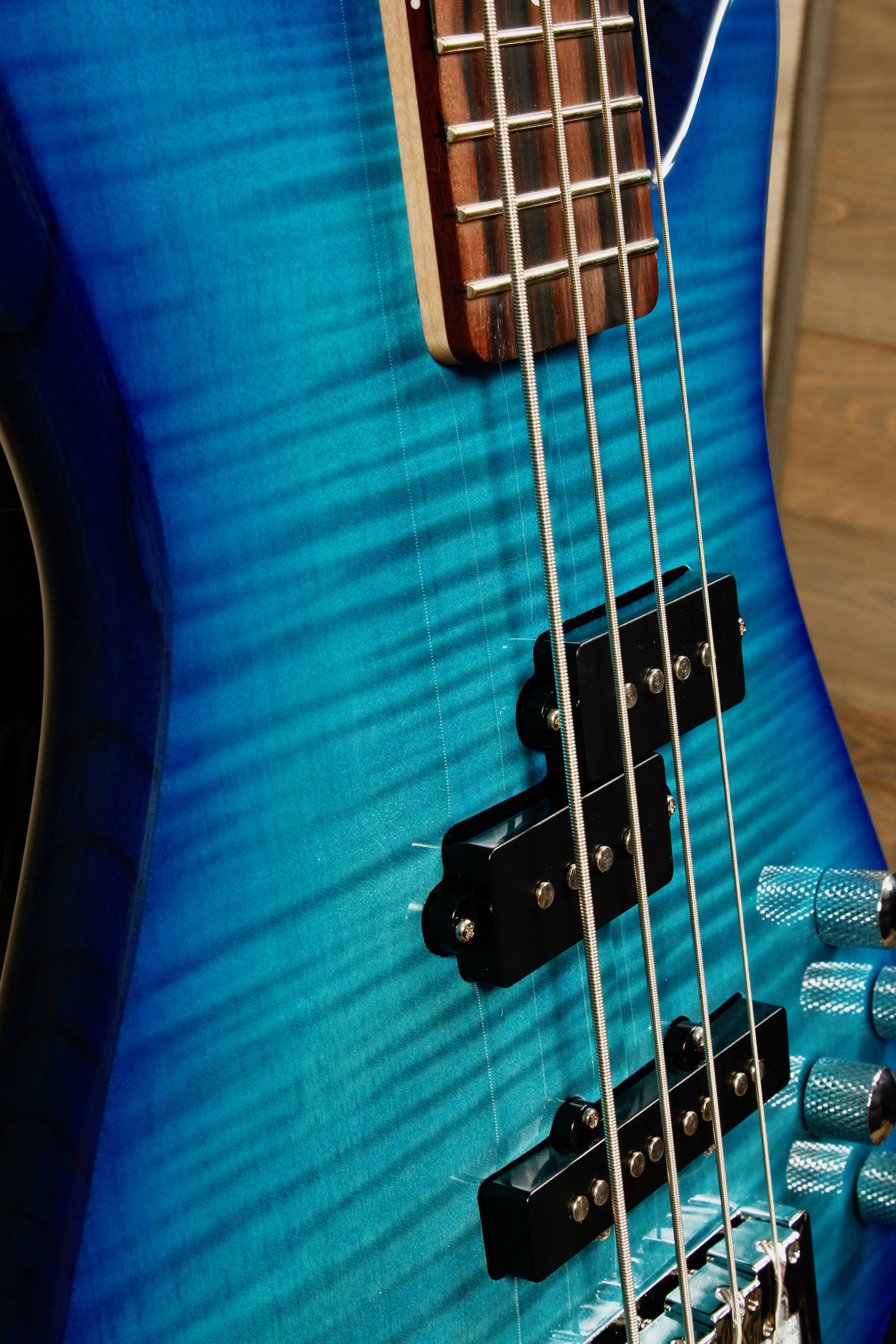 Spector Legend 4 Standard Bass Guitar - Blue Stain Gloss