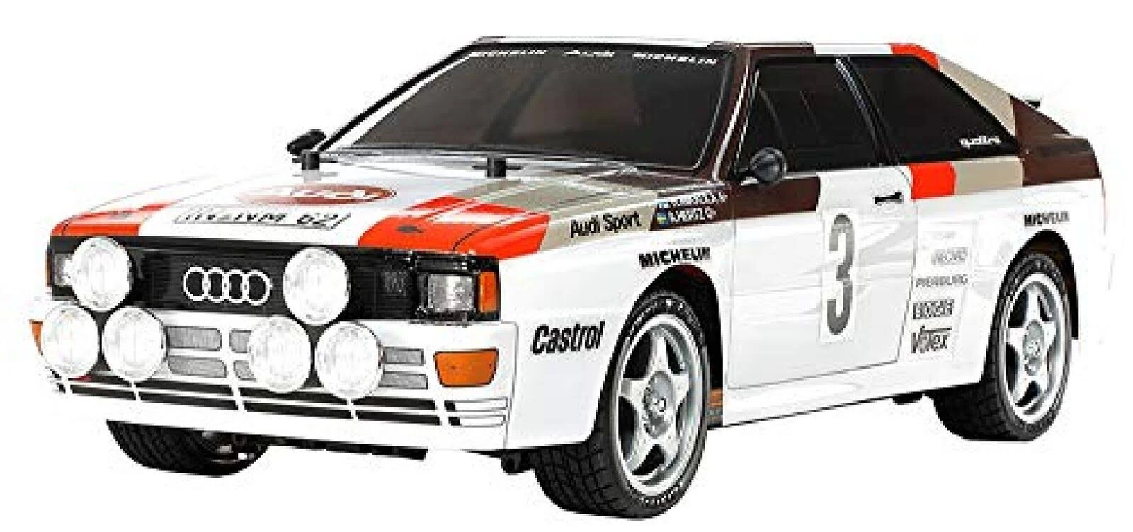 Tamiya 58667 - RC Audi Quattro A2 Rally Car Kit TT-02 Chassis