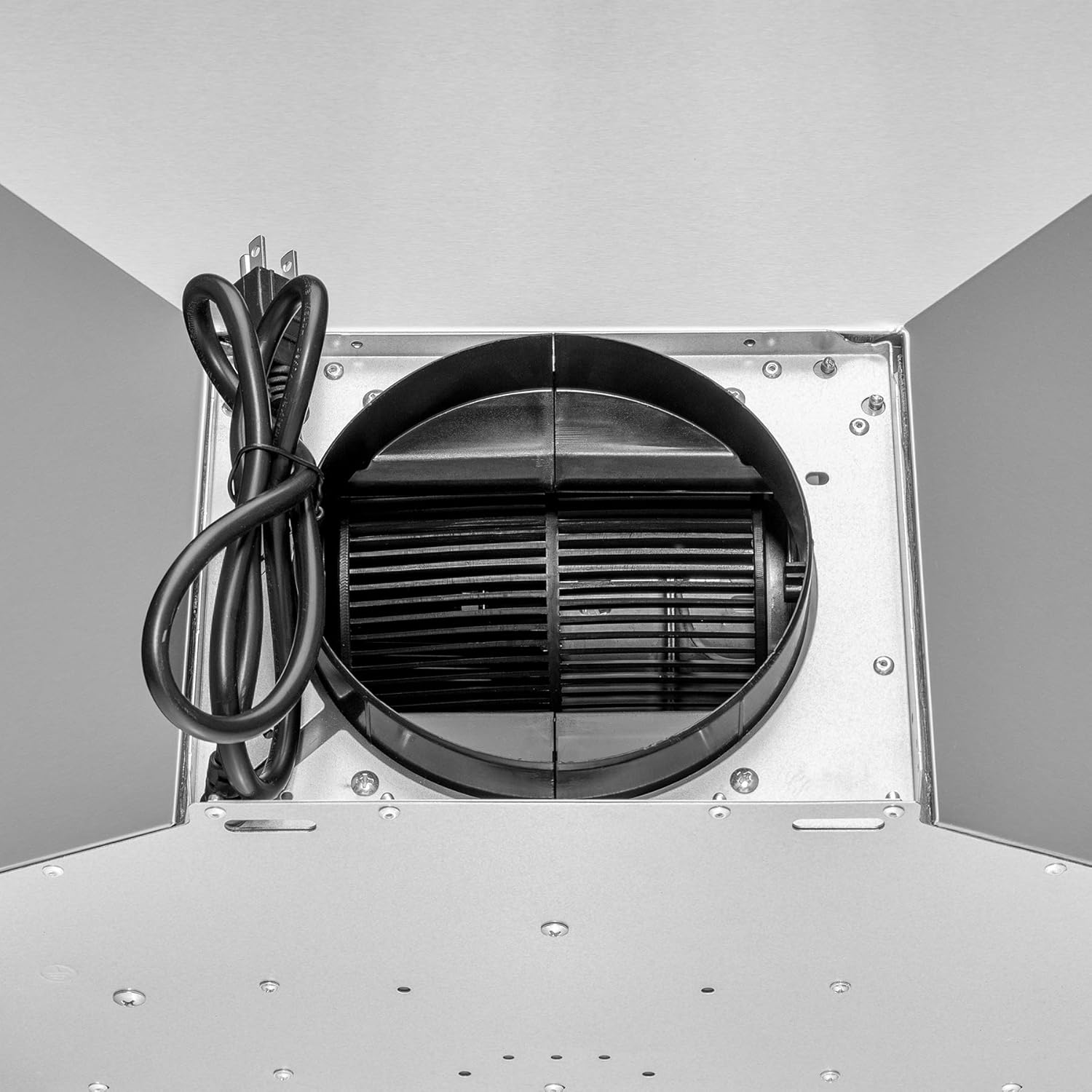 AKDY 30" Wall Mount Range Hood in Stainless Steel with LEDs, Push Control and Carbon Filters