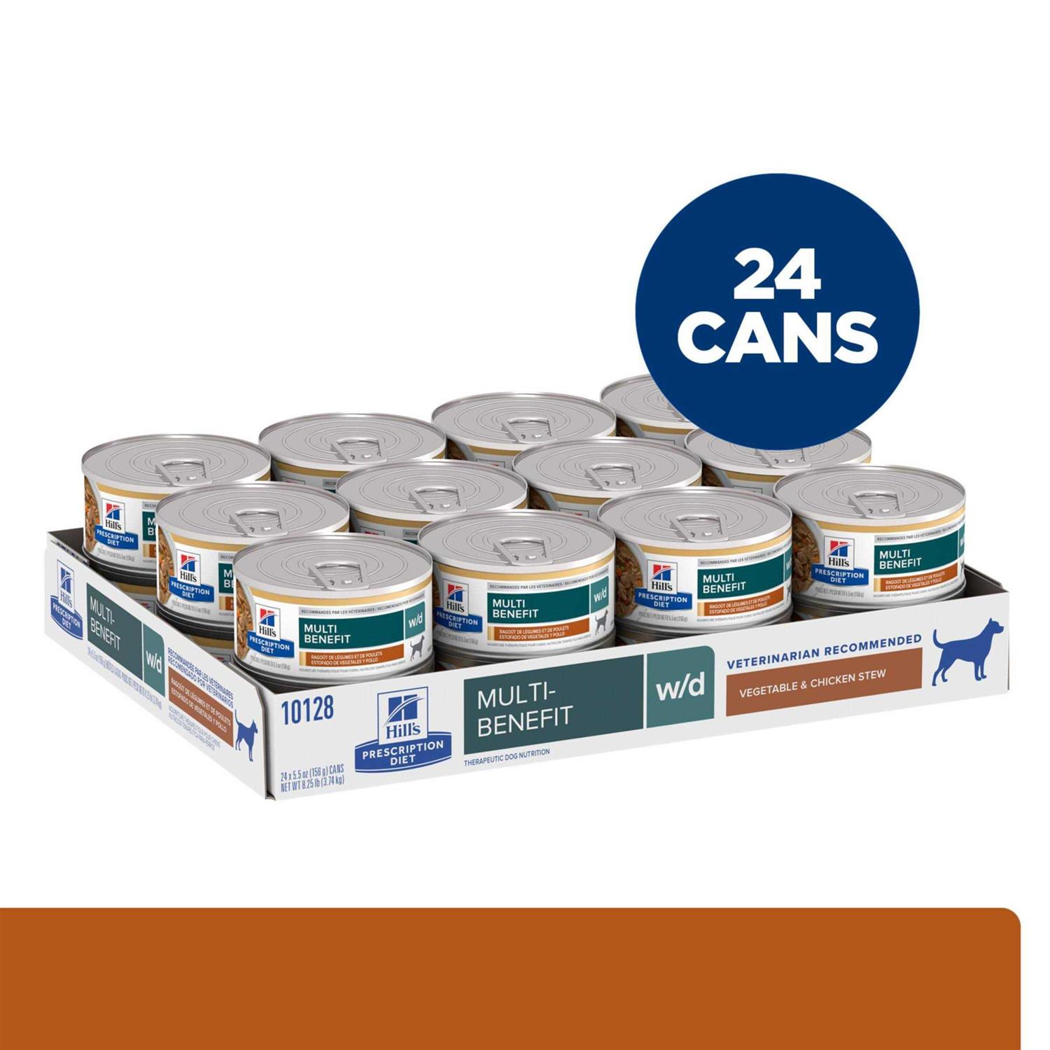 Hill’s Prescription Diet w/d Multi-Benefit Vegetable & Chicken Stew Wet Dog Food