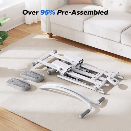 MERACH Stair Stepper for Home Gym Exercise, New Version Vertical Climber Machine for Full-Body Workout, Compact Folding Cardio Exercise Climber with Extended Step Range, Adjustable Handlebar & Pedals