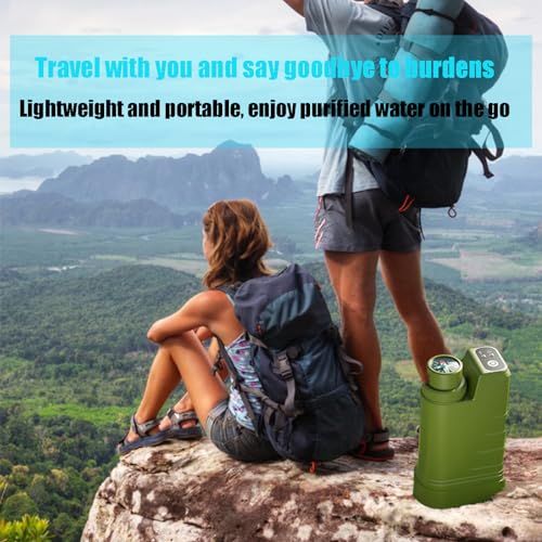 Electric Portable Water Filter, Portable Water Purifier,Water Purifier Survival,Removing up to 99.99% of impurities,Water Filter Survival Survival ，Purifying Water Camping