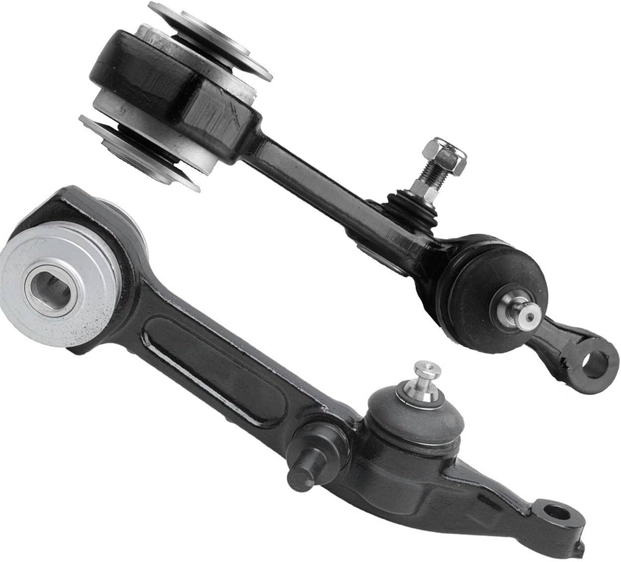Bapmic Front Lower Left + Right Control Arm Kit Fit for 2000-2006 Mercedes W220 S Class 2203308907 2203309007 Control Arm Kit Pack of 2