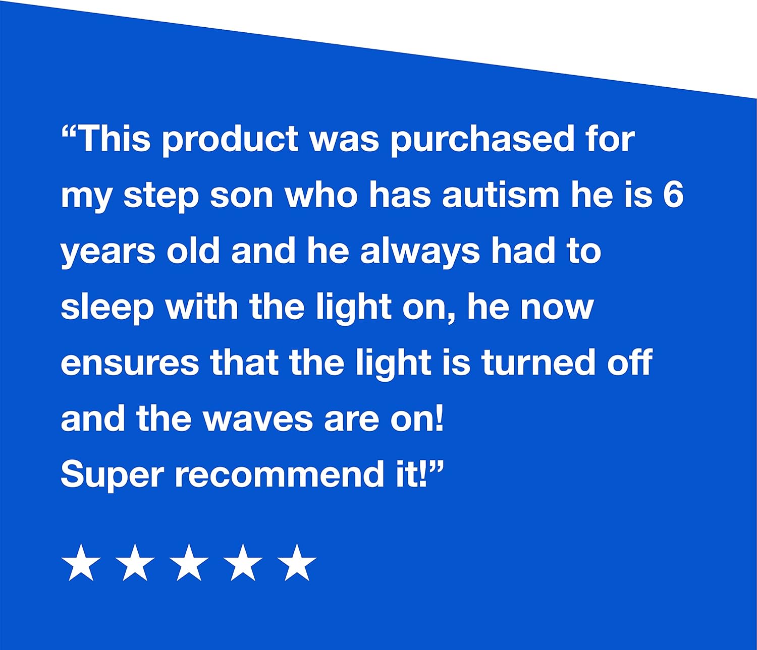 Calming Autism Sensory LED Light Projector Toy Relax Blue Night Music Projection