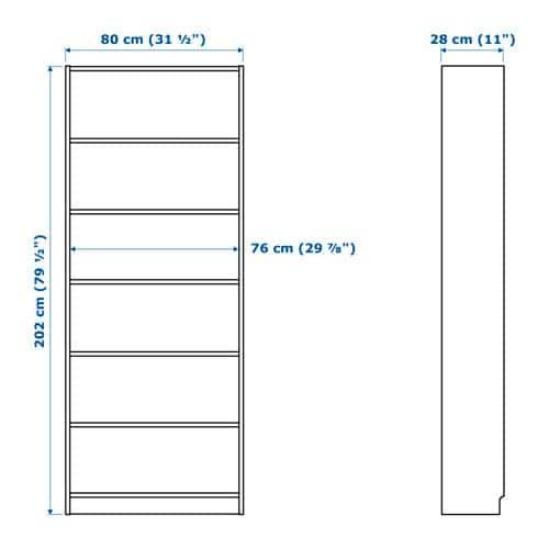 IKEA Billy Bookcase Black-Brown