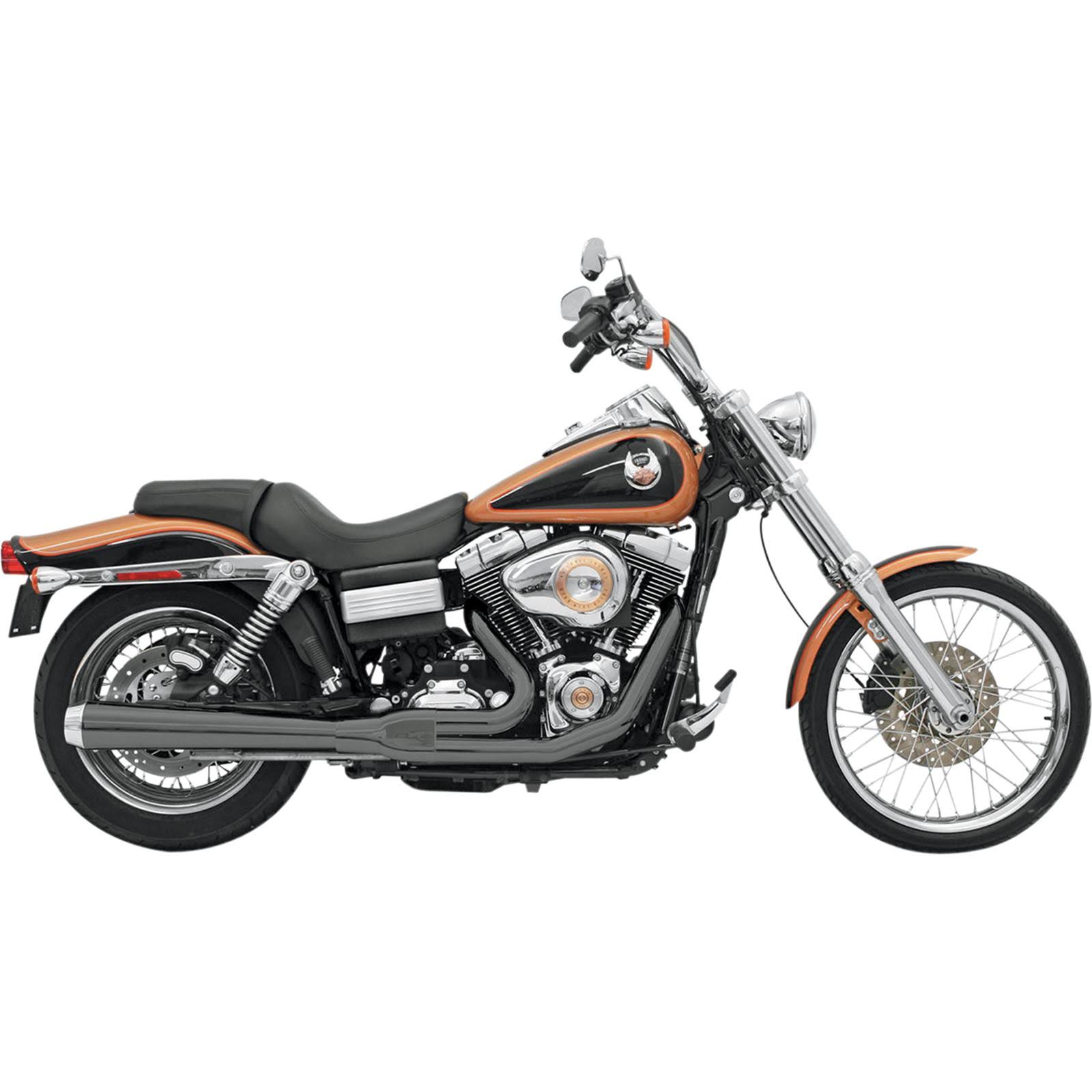 Bassani Road Rage 2-Into-1 Exhaust: 06-17 Dyna Models - Black 13121J