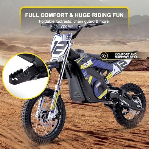 MotoTec 36v 1000w (HP112E) Electric Dirt Bike Blue