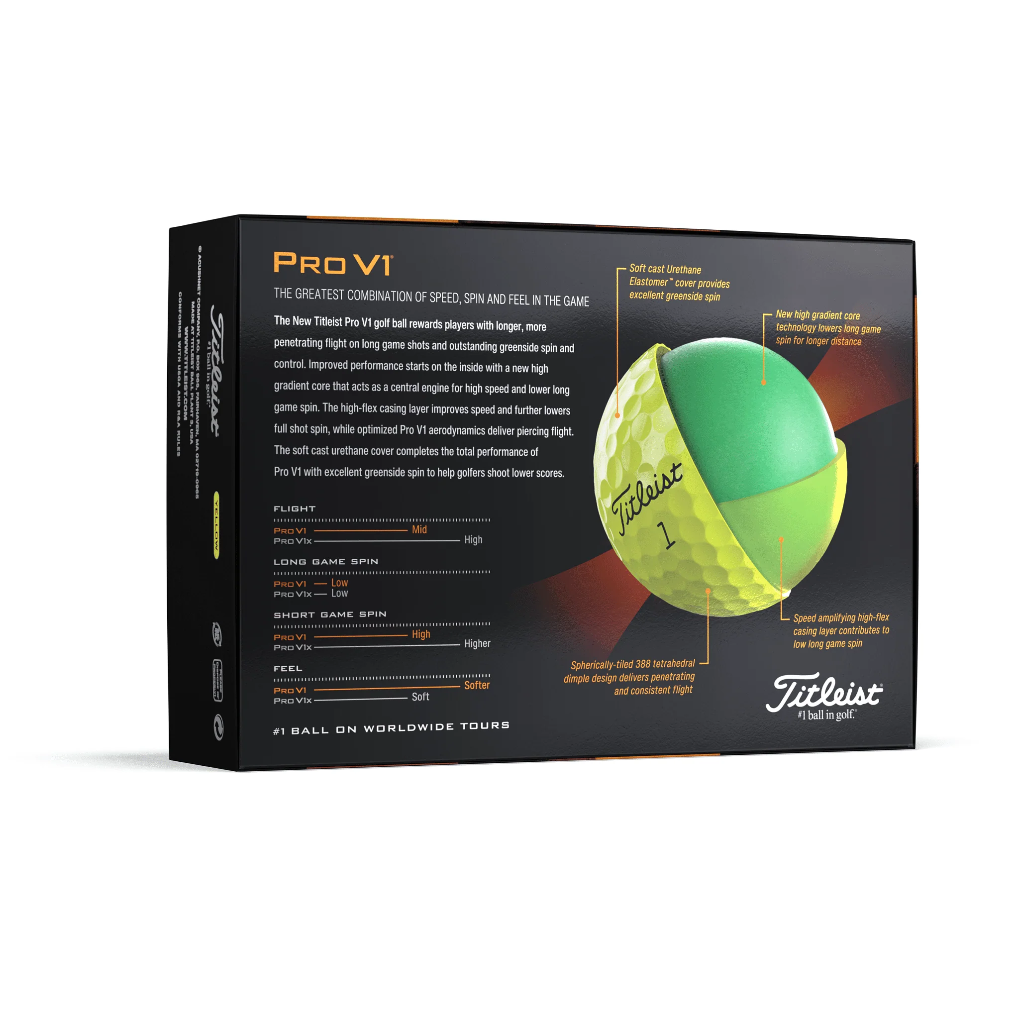 Titleist 2023 Pro V1 Golf Balls, 12 Pk, White