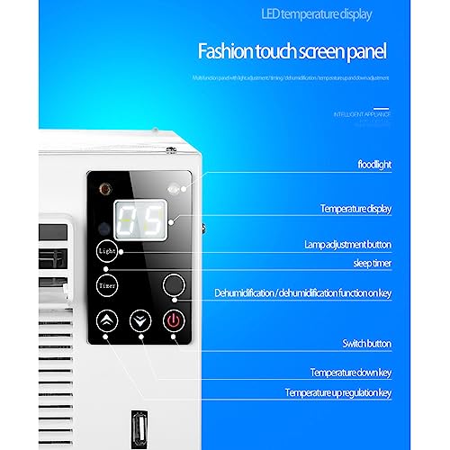 Portable Camping Air Conditioner,1400W Mobile Tent Free Drainage Cooler,air Conditioning Unit with Smart Control and Panel Control for Bedrooms, RVs, Campsites