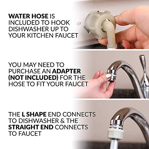 Farberware Portable Countertop Dishwasher with 5-Liter Built-in Water Tank - 5-Program System for Home, RV, and Apartment