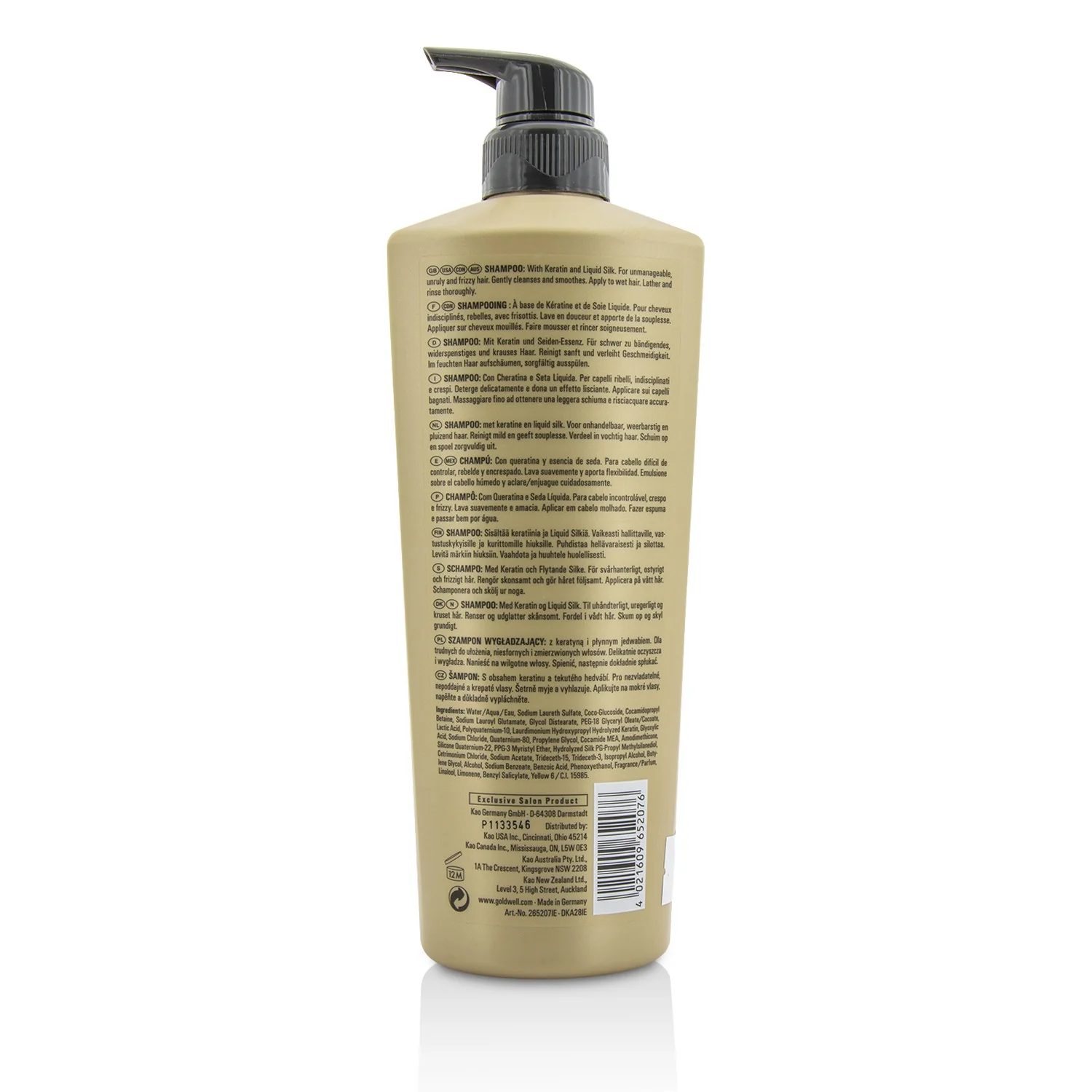 Goldwell Kerasilk Control Shampoo (For Unmanageable, Unruly and Frizzy Hair)  250ml/8.4oz