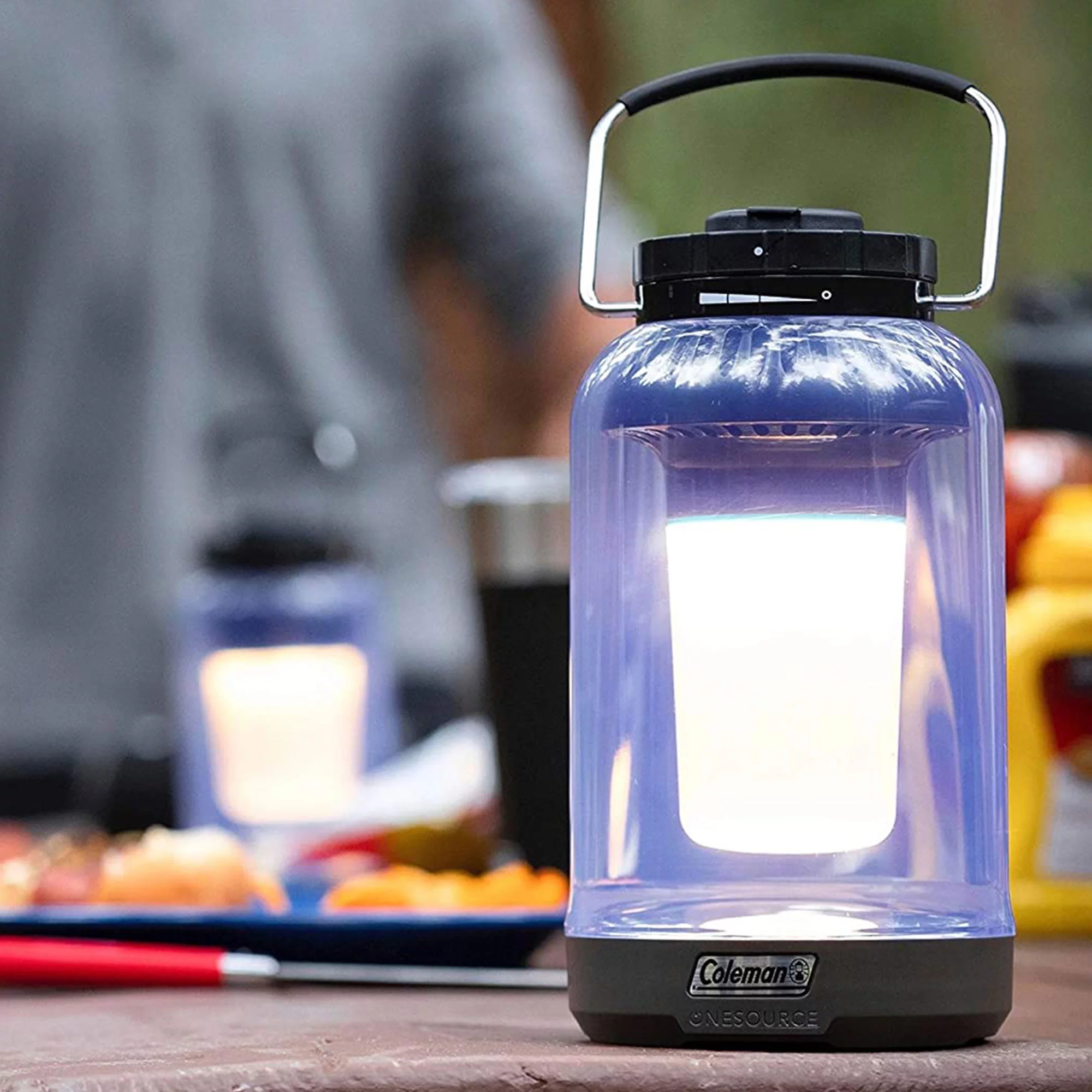 Coleman OneSource 1000 Lumens Outdoor Lantern w/ Charging Station (2 Pack)