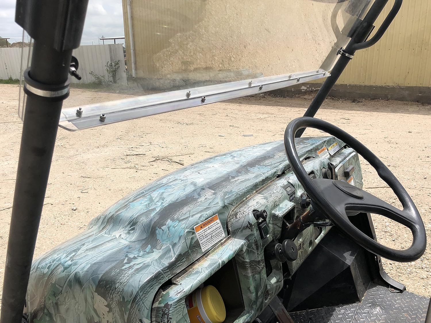 A&S AUDIO AND SHIELD DESIGNS KAWASAKI MULE 3000,3010 TRANS 4X4 FULL AND FLIP UP 1/4 POLYCARBONATE WINDSHIELD