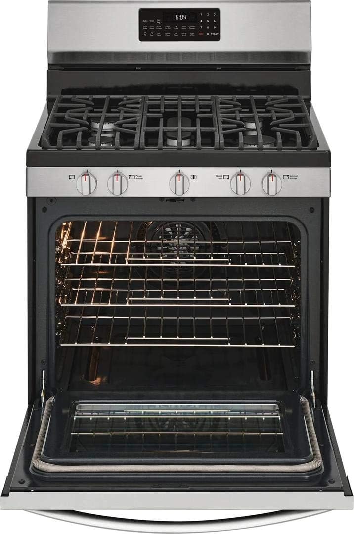 Frigidaire Gallery GCRG3060AF 5 Cu.Ft. Stainless Free-Standing Gas Range with Air Fry
