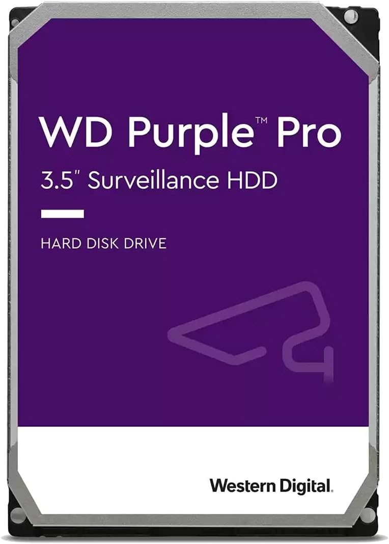 Western Digital 10TB WD Purple Pro Surveillance Internal Hard Drive HDD - 7200 RPM, SATA 6 Gb/s, 256 MB Cache, 3.5 - WD101PURP
