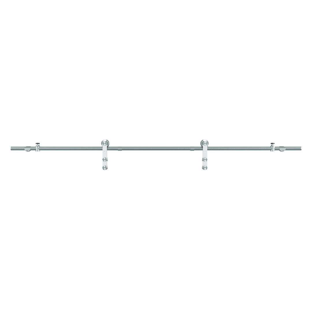 Colonial Elegance 33-in x 84-in Frosted Glass Single Barn Door KMGLGCF-33BN - Shop Hardware Tools Online Store