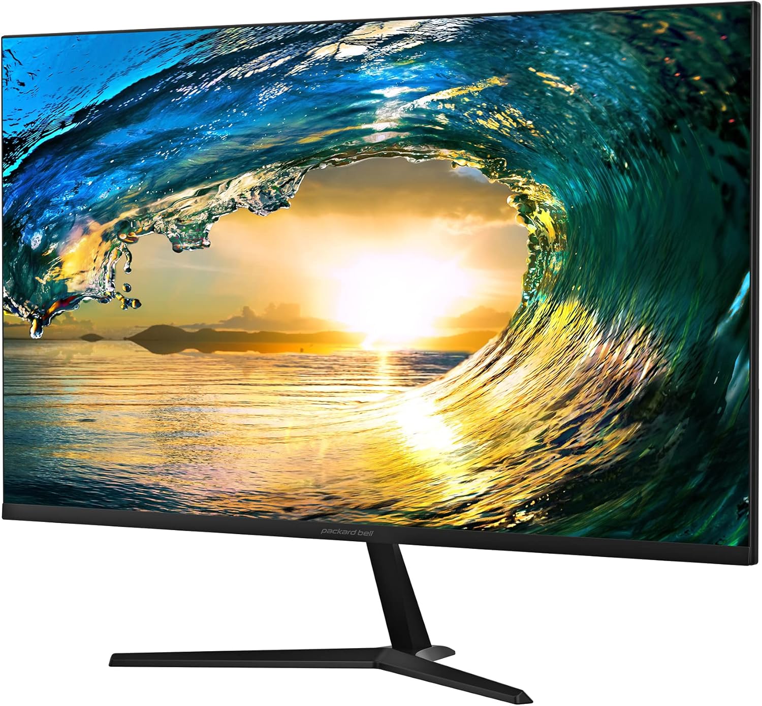 Packard Bell AirFrame 27 Inch Ultra Slim Bezel Desktop Monitor, 2 Pack & Wireless Keyboard and Mouse Combo, FHD IPS LED 1920 x 1080p, 75 Hz, 5 MS, VESA Mounting, Tilt Adjustment, HDMI and VGA