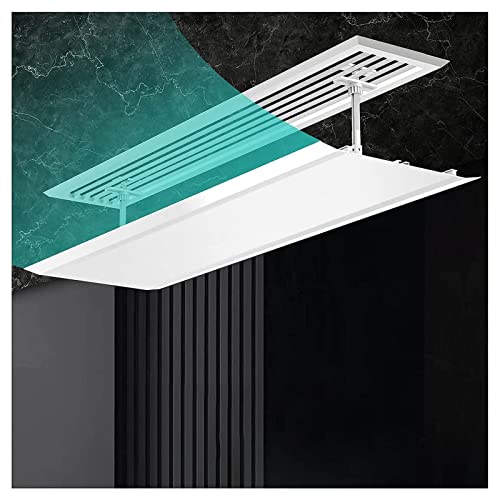 Air Conditioner Deflector Ceiling Central Air Conditioning Angle Adjustable Air Deflector, for Various Shapes of Air Outlets, for Commercial Office Public Area Home, Easy Installation