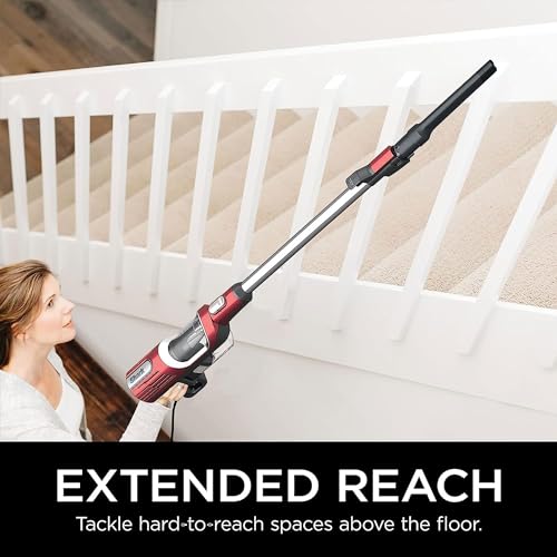 Shark QS600Q Ultralight Pet Pro Corded Stick Vacuum with PowerFins & Self-Cleaning Brushroll, Converts to Hand Vacuum, Pet Power Brush, Pet Crevice & Upholstery Tools