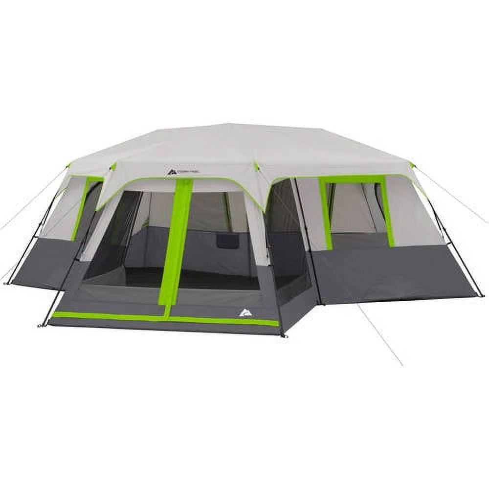 Ozark Trail 20' x 18' 12-Person 3-Room Instant Cabin Tent with Screen Room, 56.5 lbs