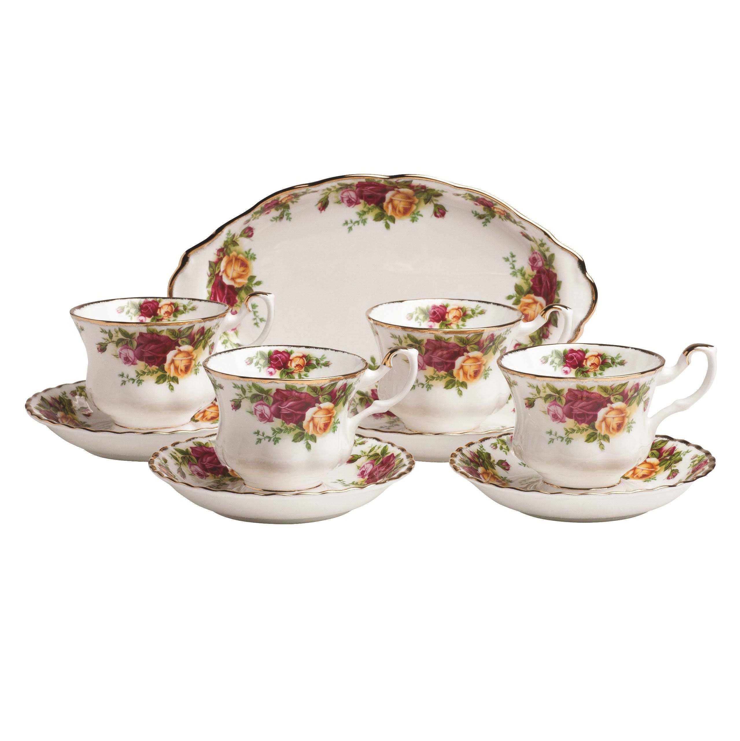 Royal Albert Old Country Roses 9 Piece Tea Set Completer