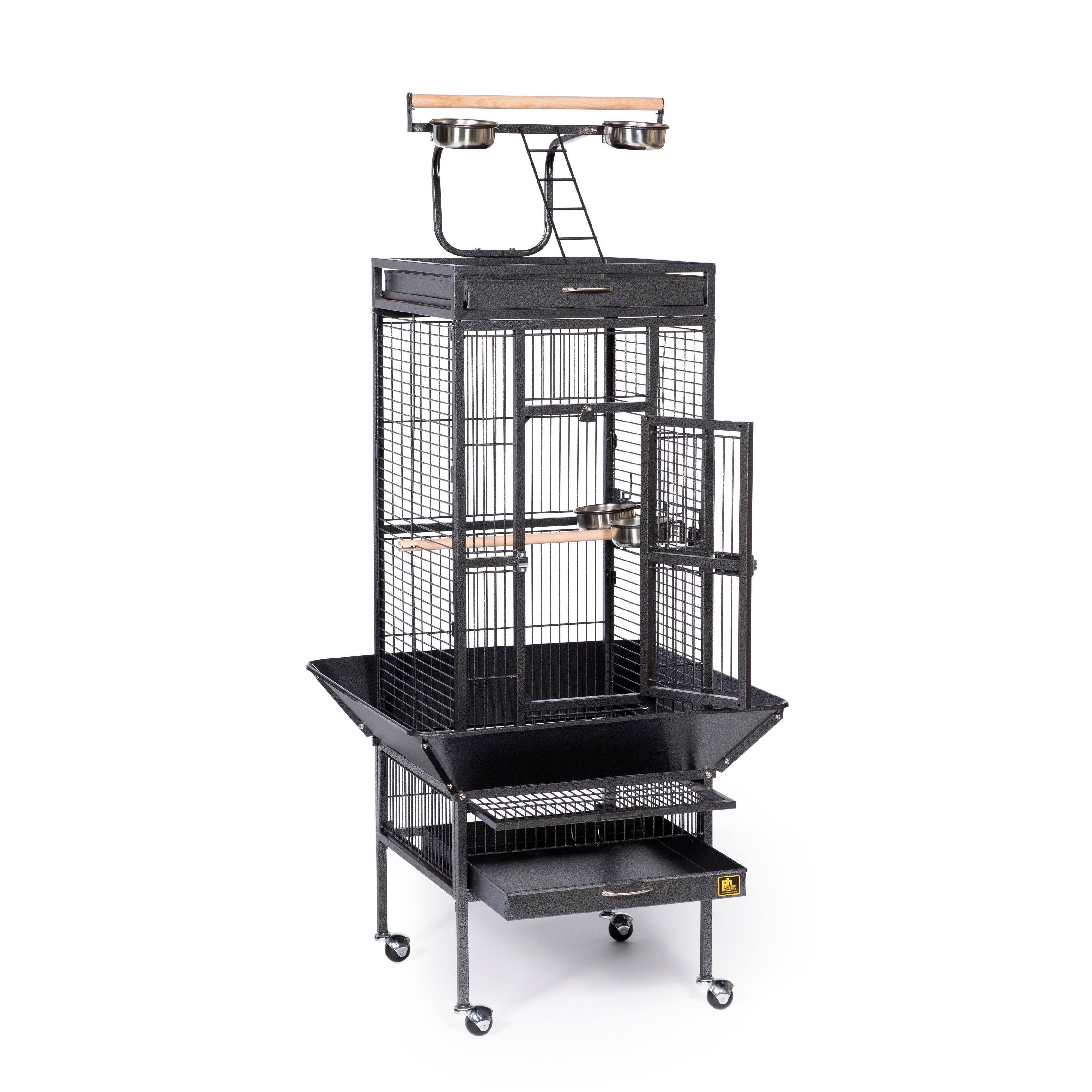 Prevue Hendryx Select Bird Cage, Wrought Iron, Pewter, S