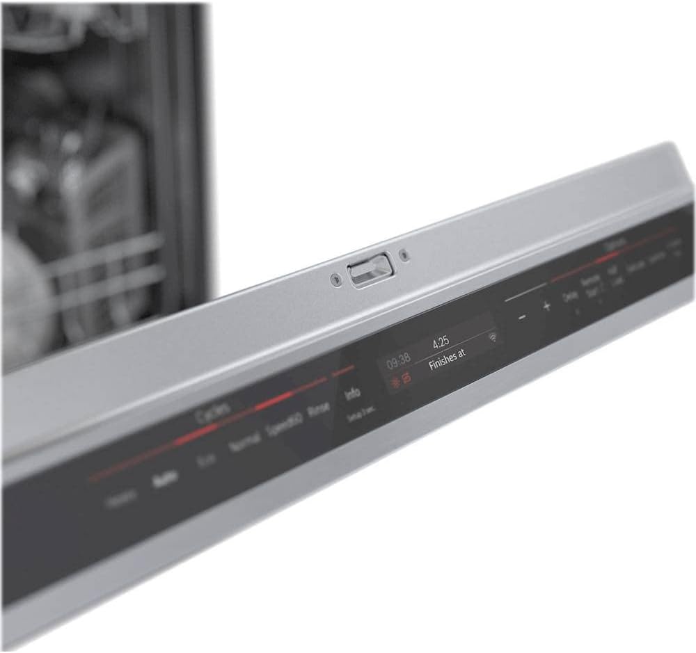 Bosch SHEM78ZH5N 24" 800 Series Smart Built-in Recessed Handle Dishwasher with 16 Place Settings, Flexible 3rd Rack, Home Connect and 42 dBA in Stainless Steel