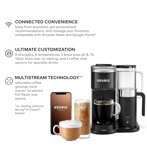 Keurig K-Duo Single Serve K-Cup Pod Coffee, Latte and Cappuccino Maker